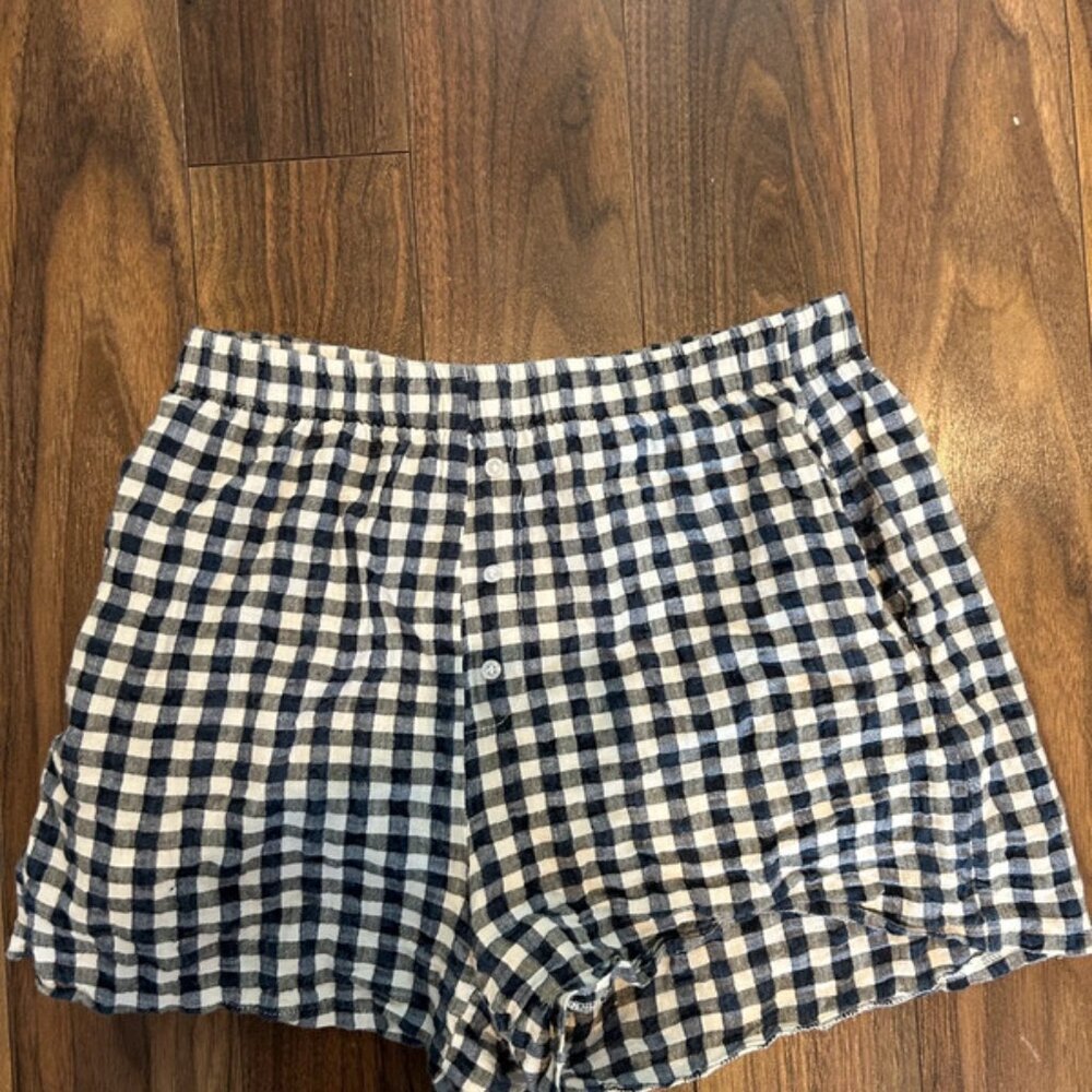 My mum made it gingham shorts